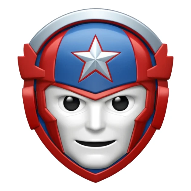 hazme un emojis del escudo del capitán América sticker