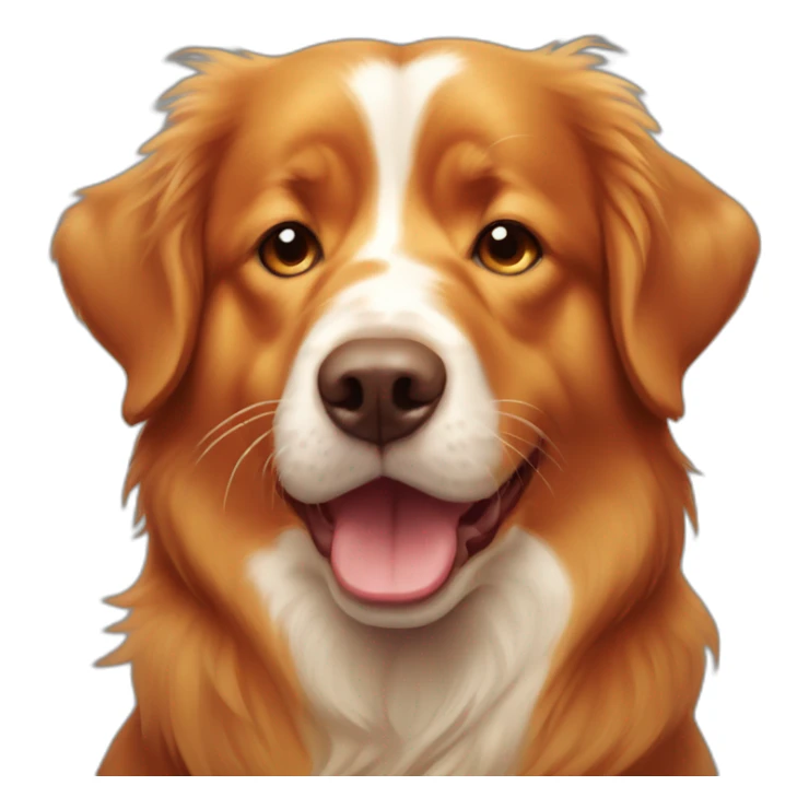sad nova scotia duck tolling retriever crying sticker