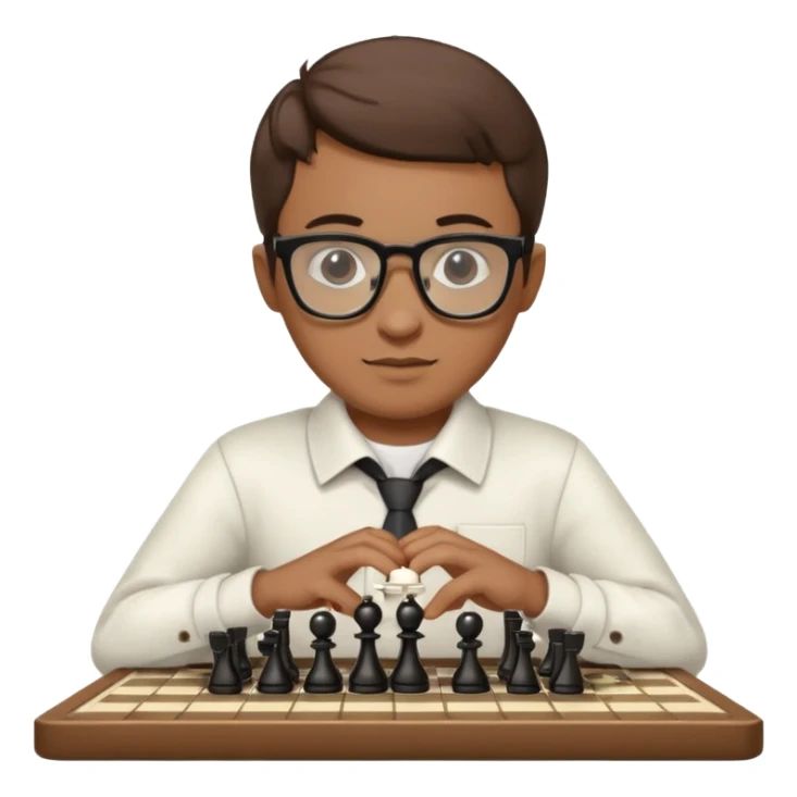 Player with chess clock, Chess club. sticker
