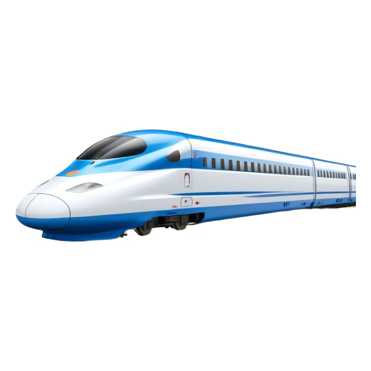 High-Speed Train (Shinkansen) - JR East (Model Year: 2021) (Iconic colour: White with blue) sticker
