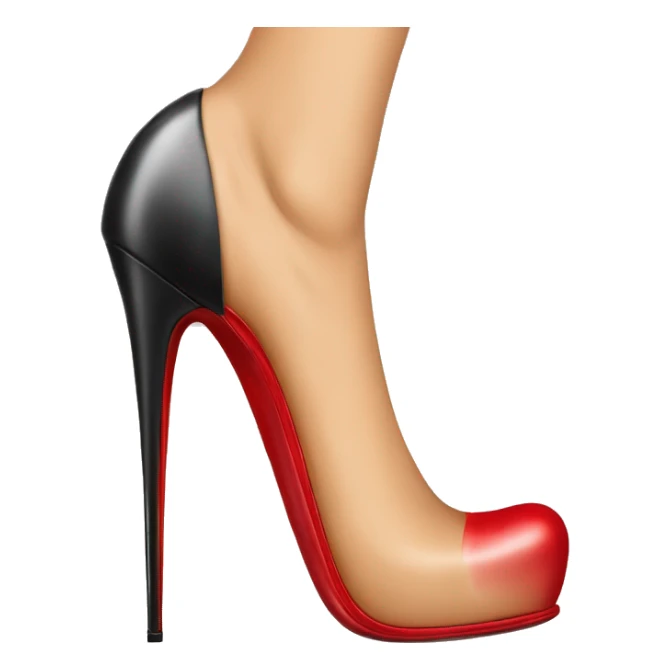 good leg on a high heel louboutin red sticker