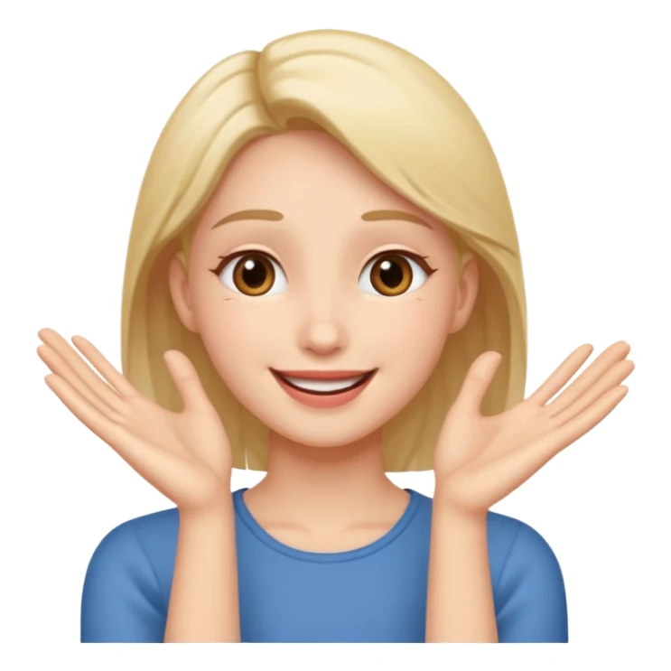 Romance - feeling of excitement associated with love - hands to one side of face sticker