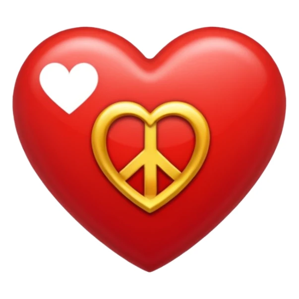 Quiero un emoji de amor y paz sticker