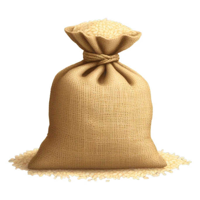 rice bag sticker