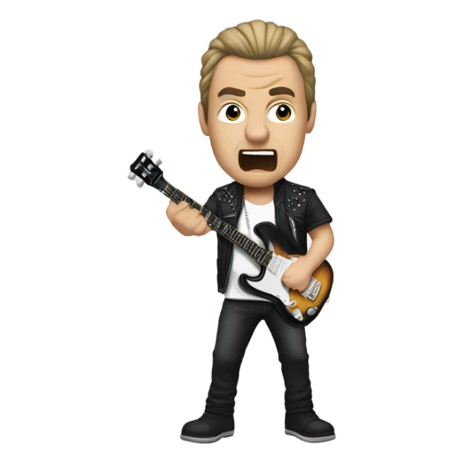 Josh Blankenship as the lead singer of Creed sticker