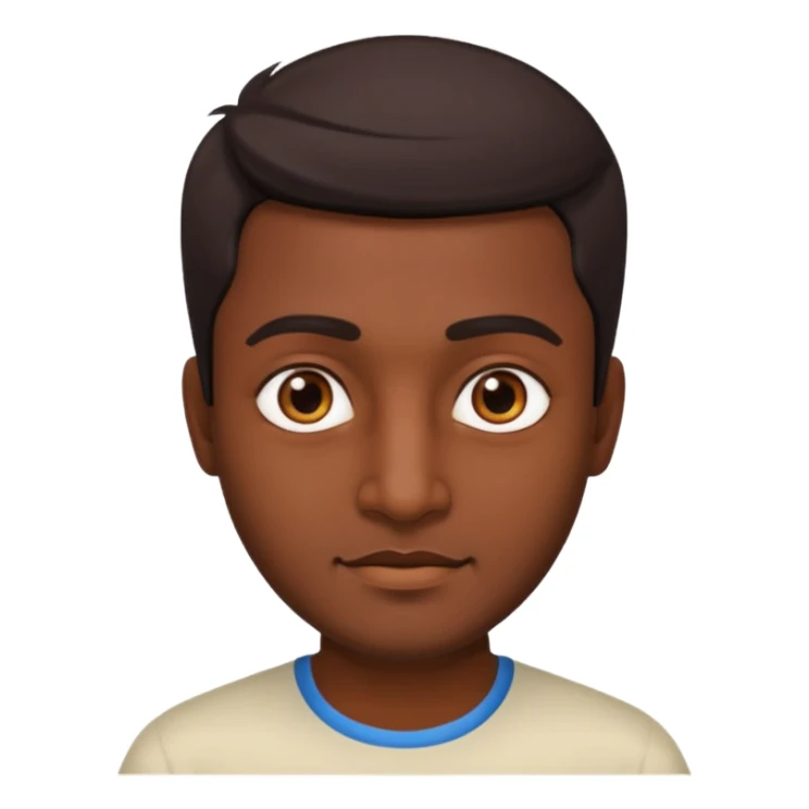 a guy that's south Indian with a square sticker