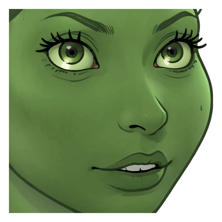 Girl rolling eyes sticker