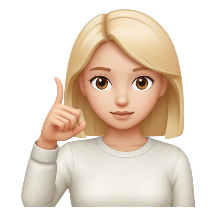 Girl clicking fingers pointing forward sticker