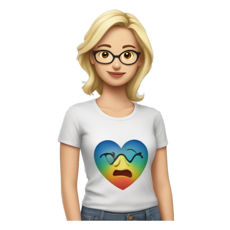 T-shirt with the inscription “I ❤️anna ” sticker