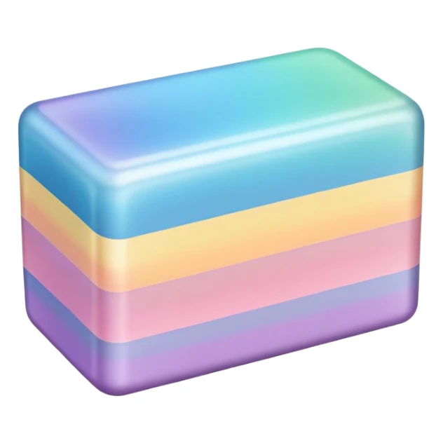 Colorful shiny Pastel soap bar  sticker