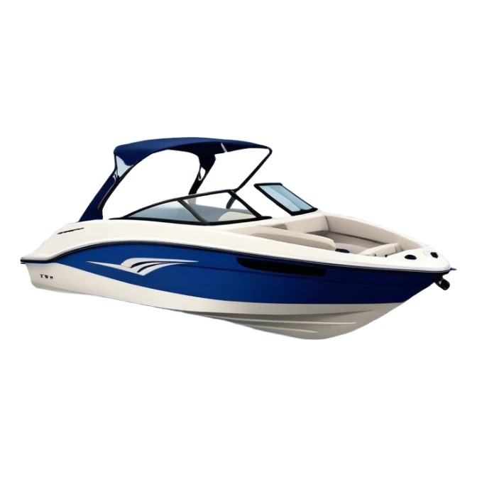 Speedboat - Bayliner 185 Bowrider (Model Year: 2020) (Iconic colour: White with navy blue accents) sticker