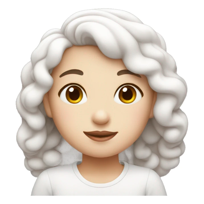 Marshmallow girl sticker