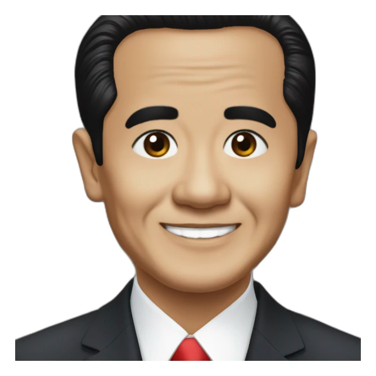 President Jokowi otaku close up sticker