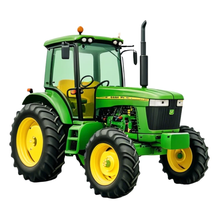 Tractor - John Deere 5055E (Model Year: 2021) (Iconic colour: Green with yellow) sticker