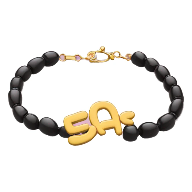 glossy bracelet with the word “eras” on it sticker