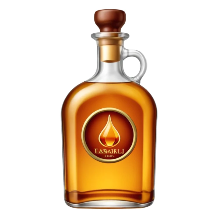 Envasado de botella de licor ocn boquilla de llenado y son logo en la botella sticker