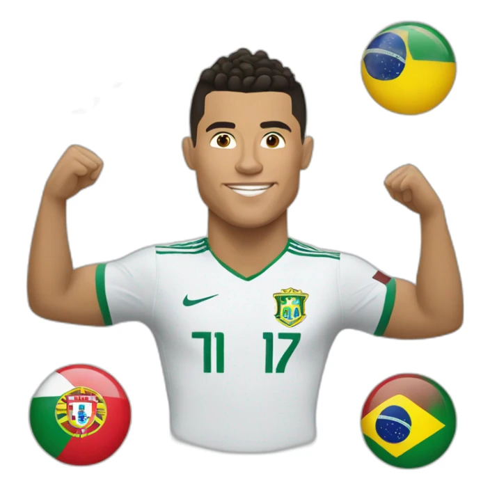 Ronaldo,Brazil,Portugal sticker