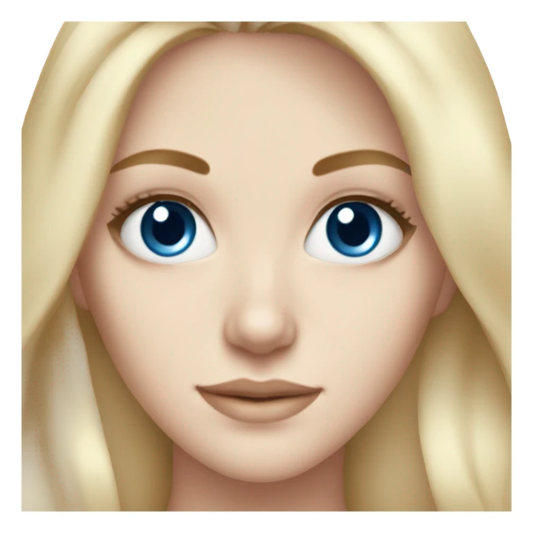 Pretty white girl with blue eyes skincare sticker