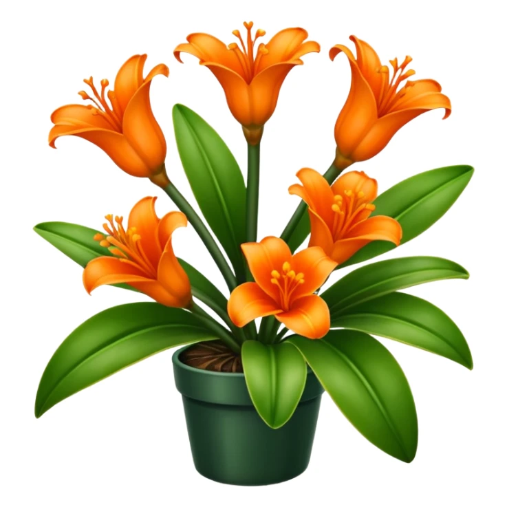 Clivia plant sticker
