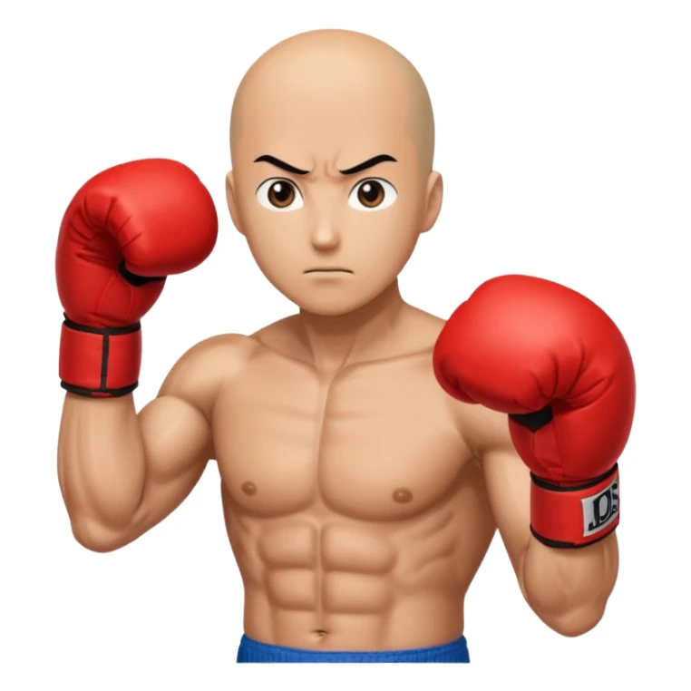 Saitama red hand punch with a boxing glove sticker
