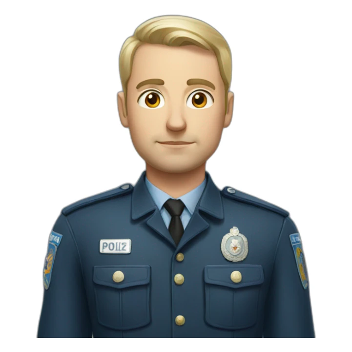 russian police man sticker