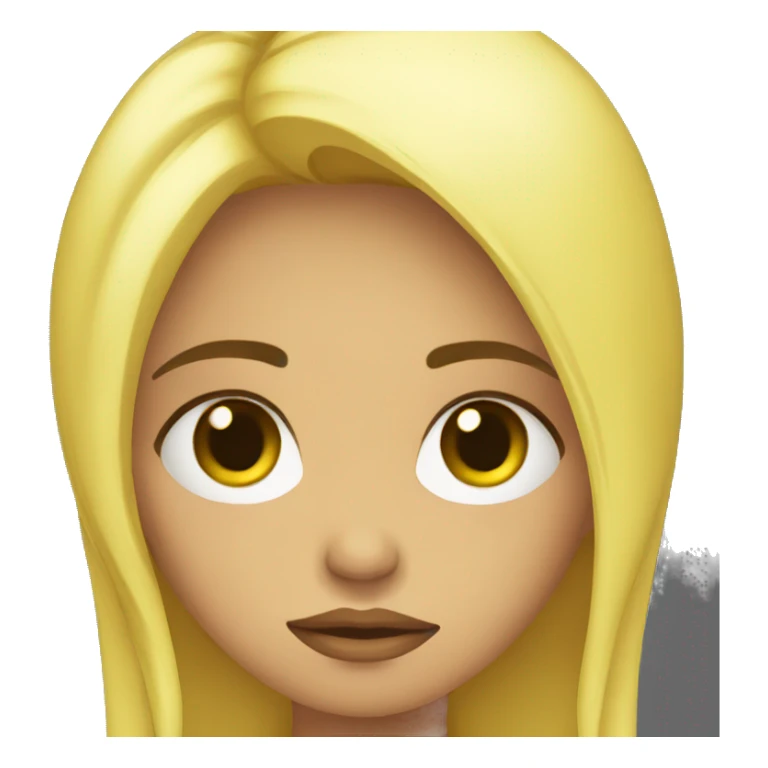 Carita amarilla sad sticker