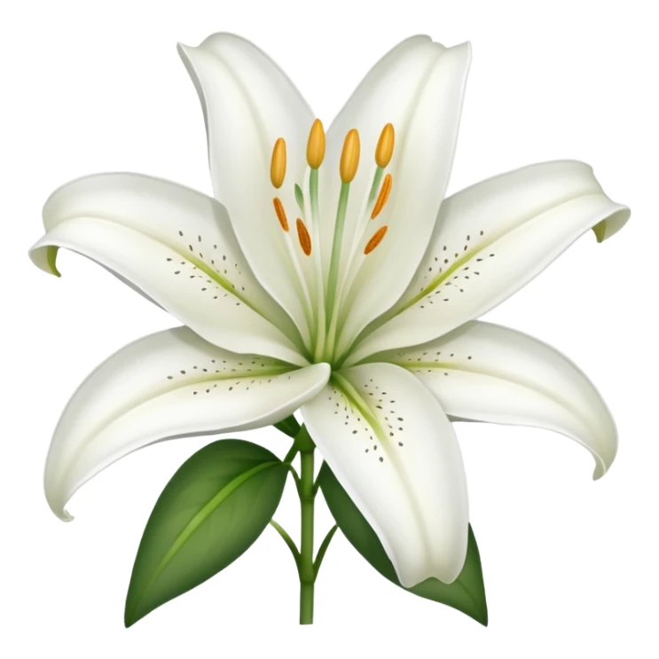 Hazme la flor Azucena en emoji sticker