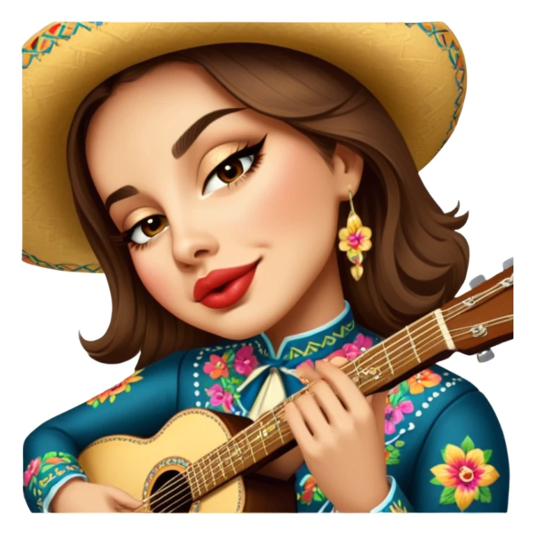 Mariachi Guitarist sticker