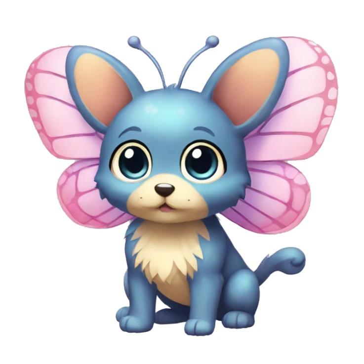 Kawaii Butterfly-Puppy-Pokémon-Fakémon Full Body sticker