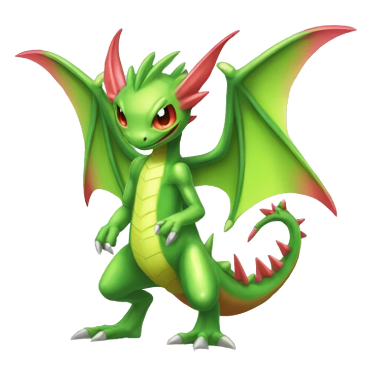 Full body sharp edgy shiny punk colorful Fairy-Flygon-Scyther-grovyle sticker