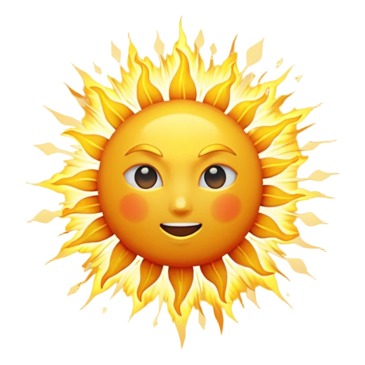 from earth point of view sun blowing  sticker