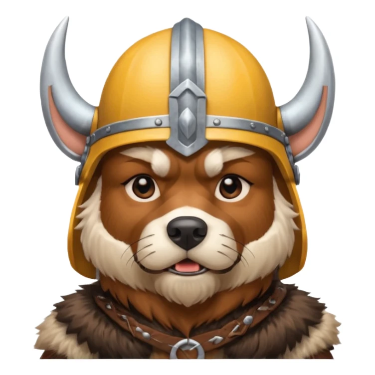 Viking dog sticker