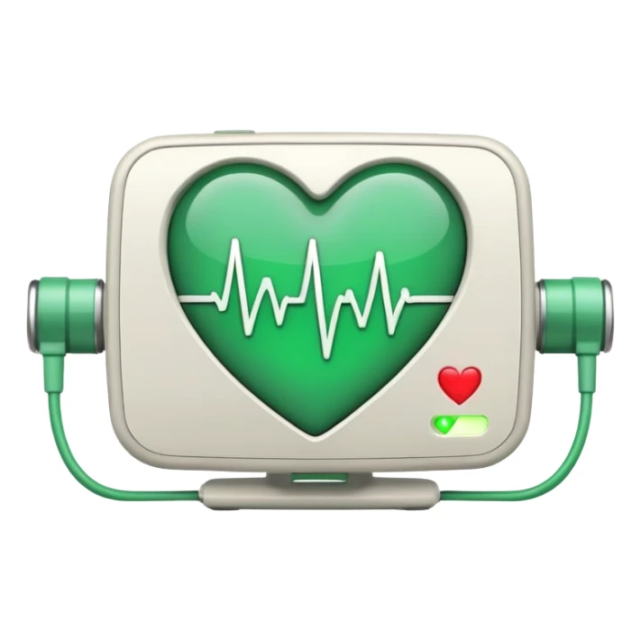 heartbeat line on heart monitor sticker