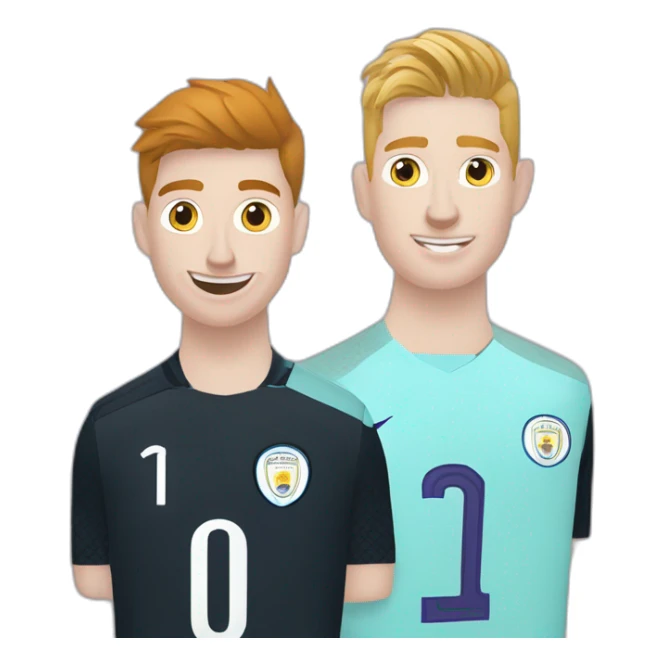 De Bruyne et Courtois amoureux sticker