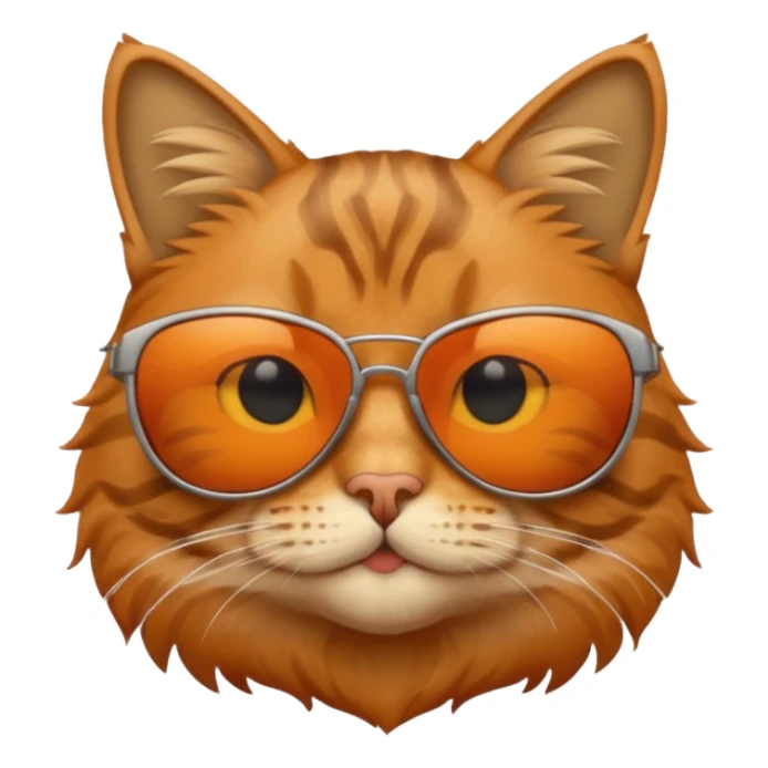 Cat wearing sunglasses sticker