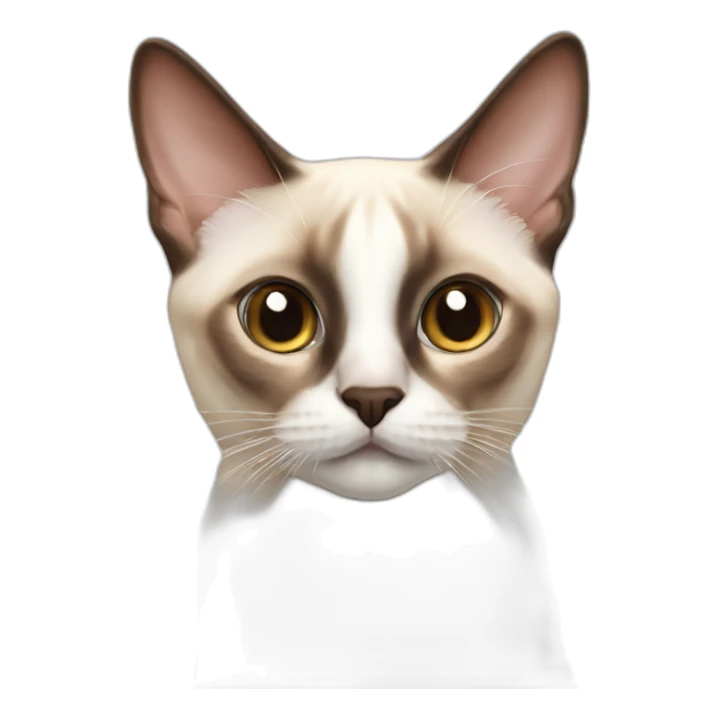 white red point siamese sticker