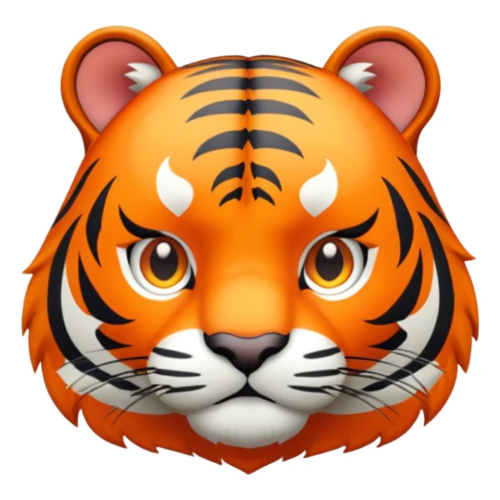 RPG tiger face with inventory pouch and level up icon for Twitch emote sticker