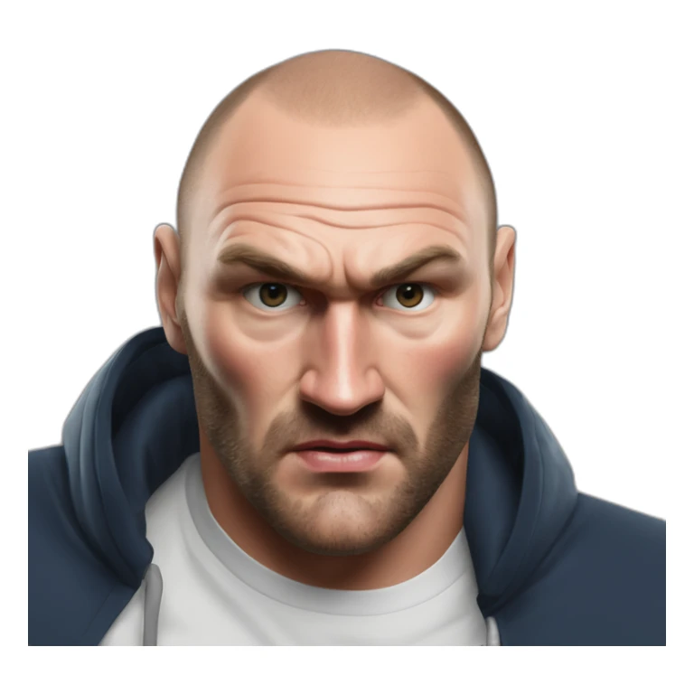 Hyper realistic Tyson Fury’s father John fury sticker