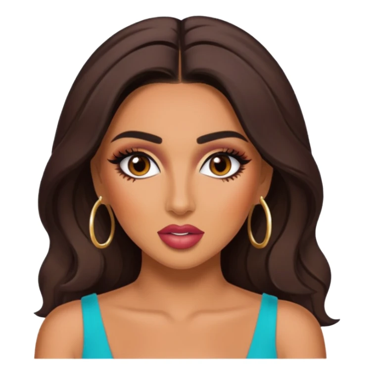 huda from love island crashout face  sticker