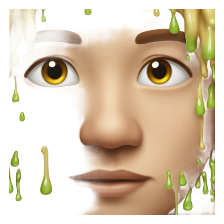 Snot pouring out of nose sticker