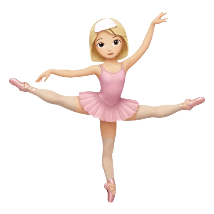 Blond Girl doing Ballett sticker