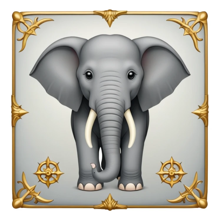 Game Of Thrones Style Elephant Sigil in square picture form  sticker
