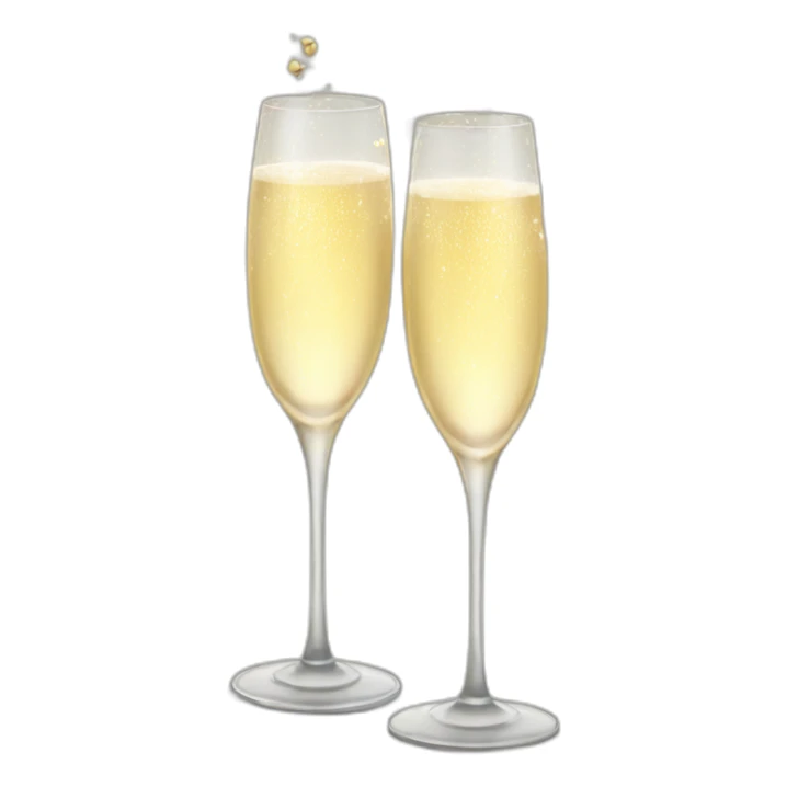 Champagne Glasses Cheers christmas sticker