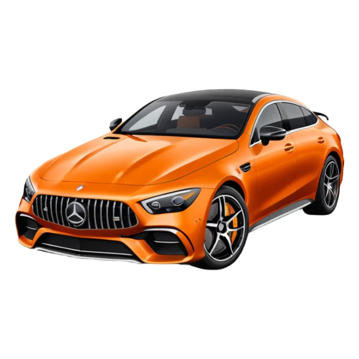 Mercedes amg gt 63 orange colour sticker