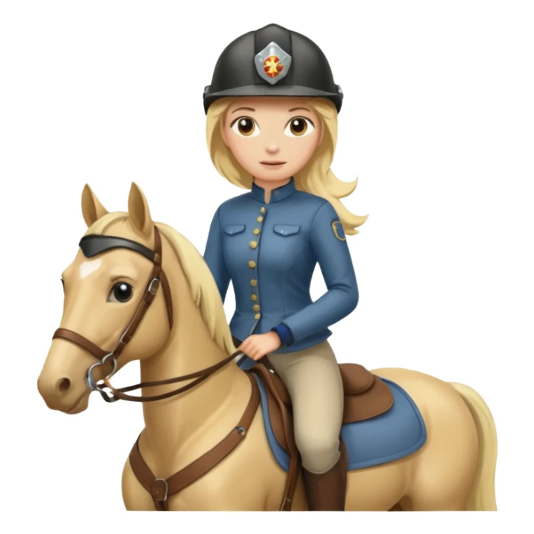 Horse rider woman sticker