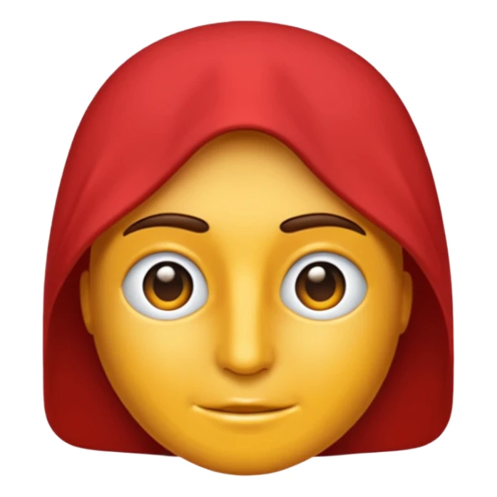 Kırmızı ince uçlu kolye şeklinde Sarkaç sticker