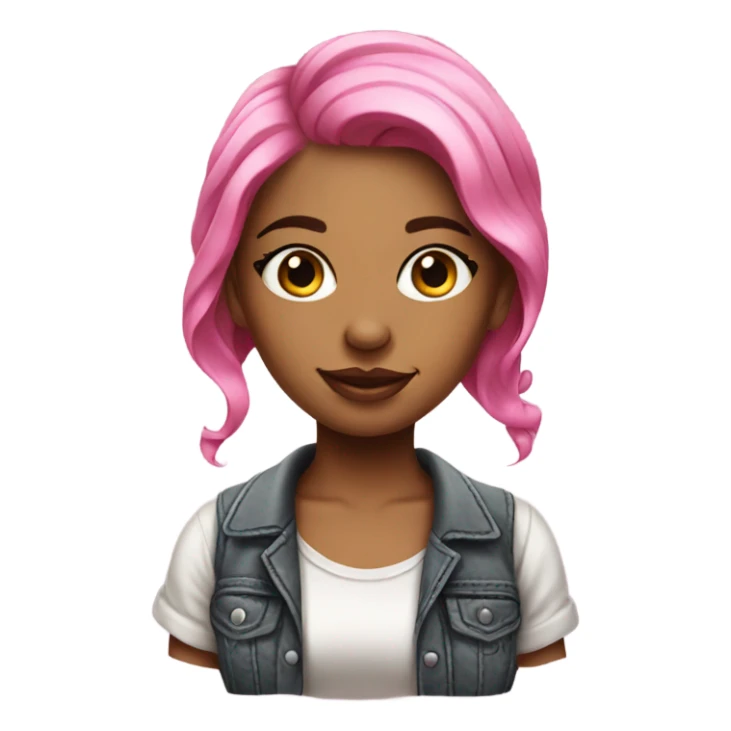 Pink tattoo artist girl sticker