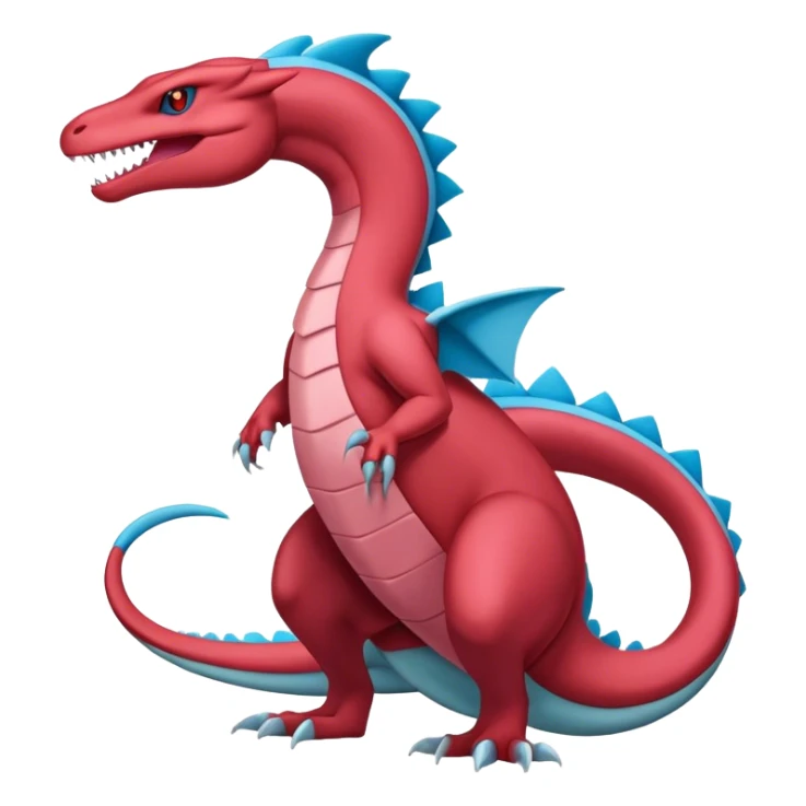 Badass cool salamence-salazzle-hybrid, full body sticker