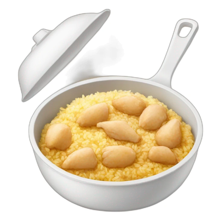 The most common type of food is chicken and rice  sticker