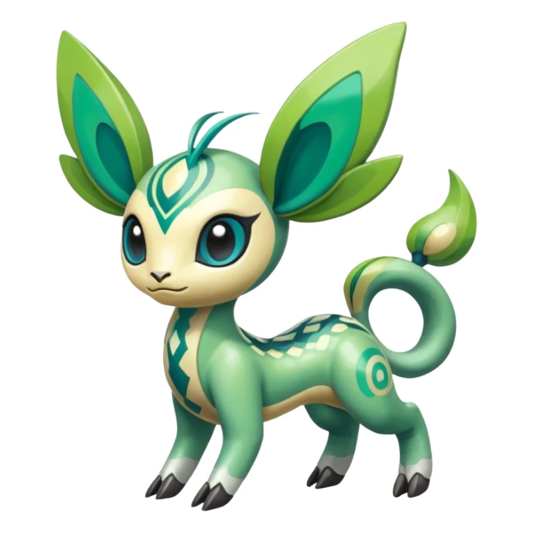 Colorful Painted Marked Patterned Oriental Minimalistic Isometric  Shiny Exotic Meloetta-Palkia-Virizion-Venom-Stitch-Fakémon-creature-hybrid sticker